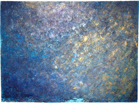 A Lara Chkhetiani oil, acrylic and paper on canvas